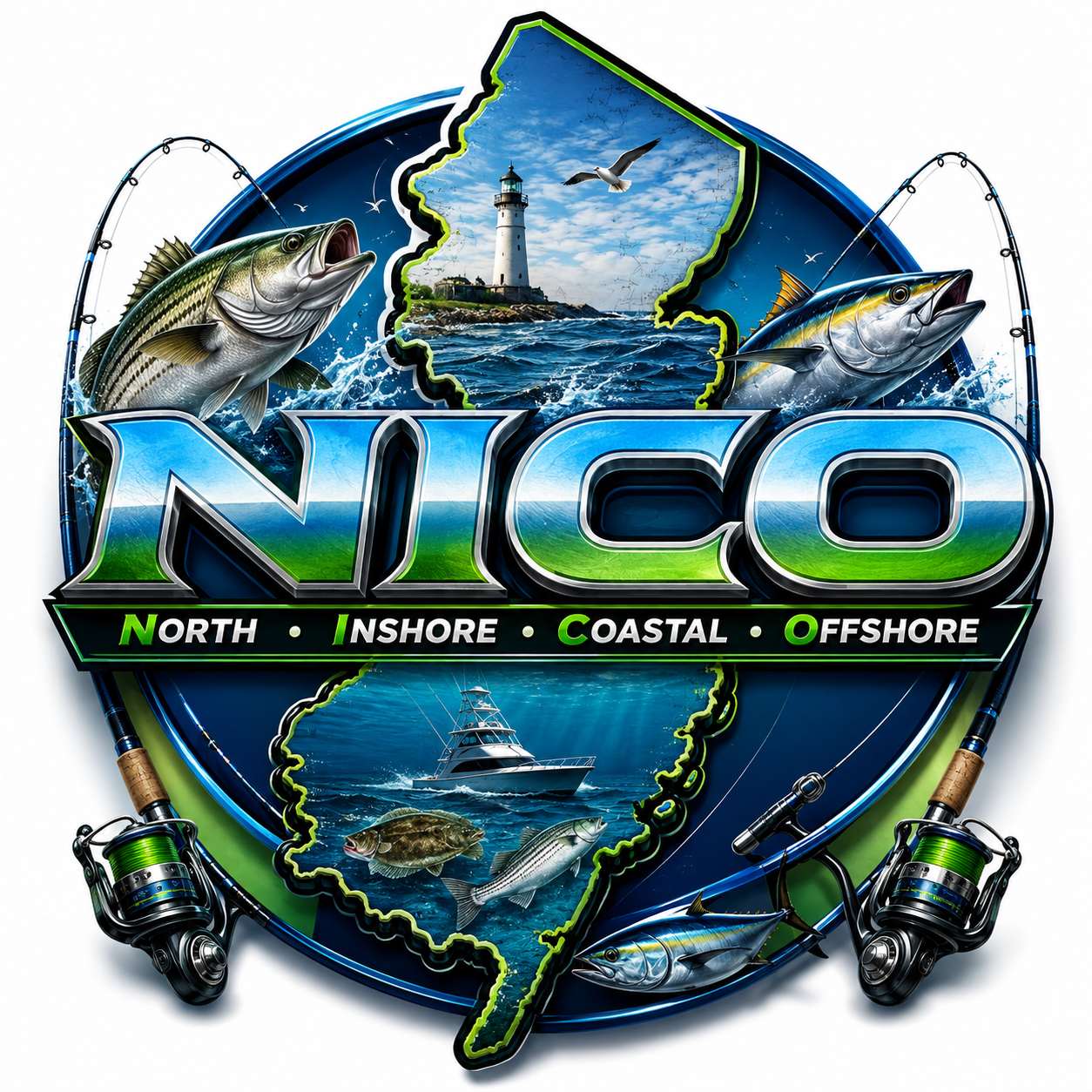 NICO fishing brand logo